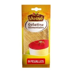 Vahine Food Gelatin, 9 Sheets - 17g