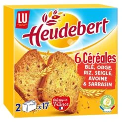 Heudebert 6-Cereal Crispbreads 300g