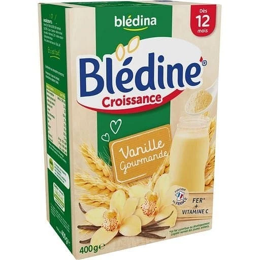 BLEDINA Baby Cereals Growth From 12 Months Vanilla Flavor Bledine 400g 3 BLEDINA Baby Cereals Growth From 12 Months Vanilla Flavor Bledine 400g
