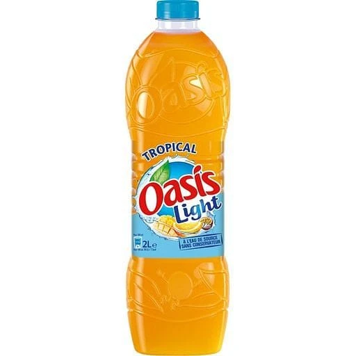 OASIS Tropical Drink Light Without Added Sugar 2L 3 OASIS Tropical Drink Light Without Added Sugar 2L