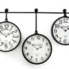 Metal Wall Clocks, Set Of 3 Hanging 1 Metal Wall Clocks, Set Of 3 Hanging -Mon Panier Shop CL2183