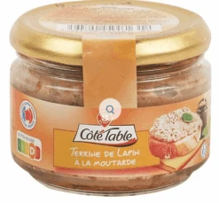 Rabbit Terrine With Mustard Reduced In Fat 180g - Côté Table