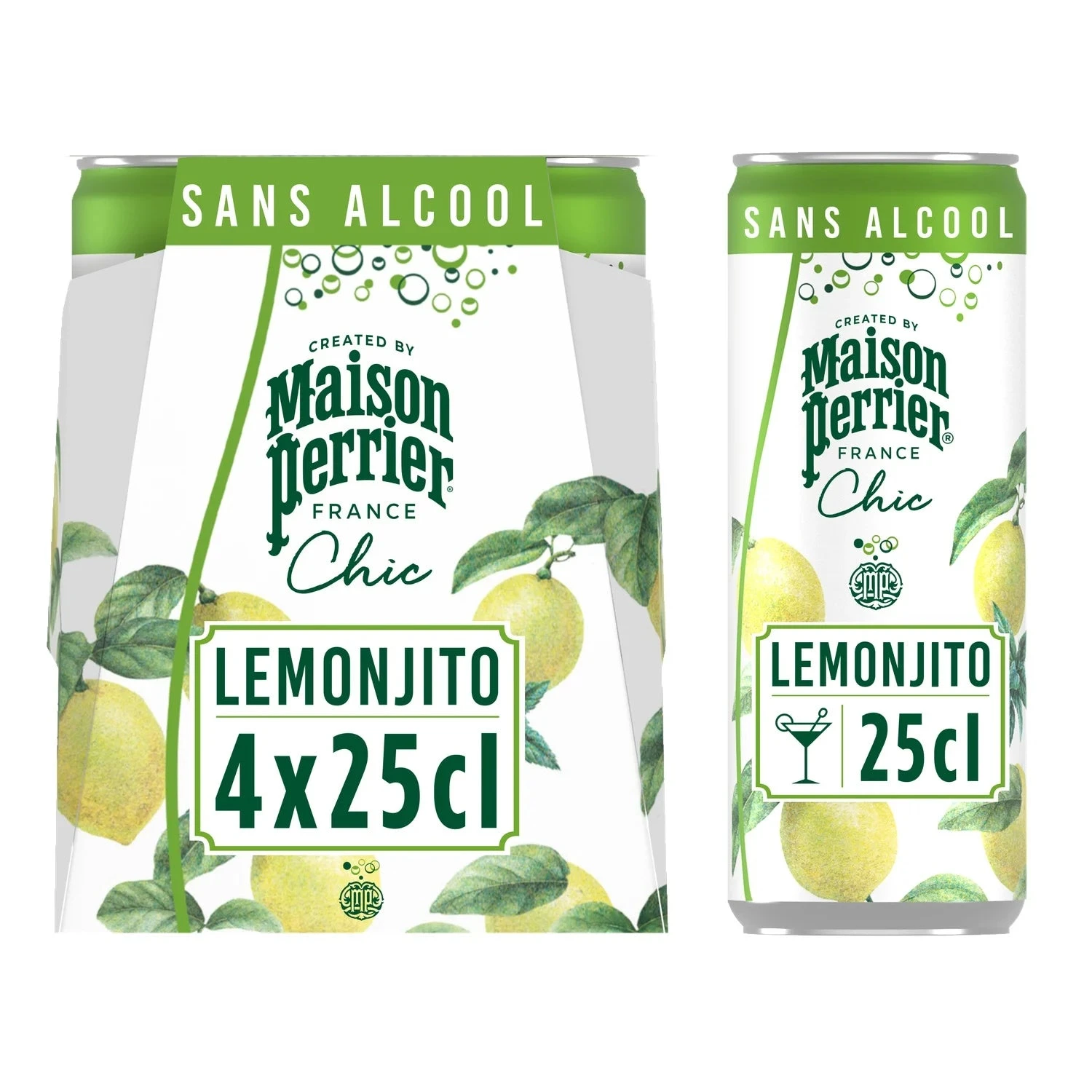 MAISON PERRIER Sparkling Drink CHIC LEMONJITO 4X25CL 3 MAISON PERRIER Sparkling Drink CHIC LEMONJITO 4X25CL