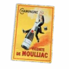 Vintage Metal Sign - Retro Advertising Champagne Vicomte De Moulliac Sign -Mon Panier Shop MS68