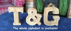 Hand Carved Wooden Embossed Letters Cafe -Mon Panier Shop N1100mix