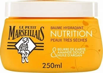 Le Petit Marseillais Moisturizing Body Balm, Nutrition, With Shea Butter, Sweet Almond & Argan Oil 300ml 3 Le Petit Marseillais Moisturizing Body Balm, Nutrition, With Shea Butter, Sweet Almond & Argan Oil 300ml