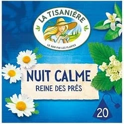 La Tisaniere Infusion Nuit Calme Rene Des Pres X20 -28g 3 La Tisaniere Infusion Nuit Calme Rene Des Pres X20 -28g