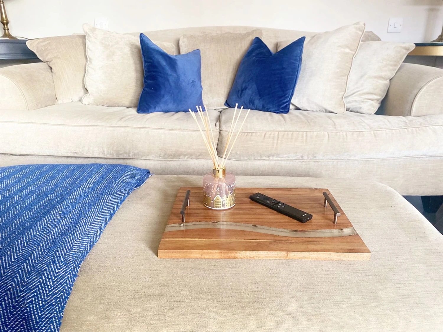 Acacia Wood Tray With Handles 8x46cm 4 Acacia Wood Tray With Handles 8x46cm - Image 2