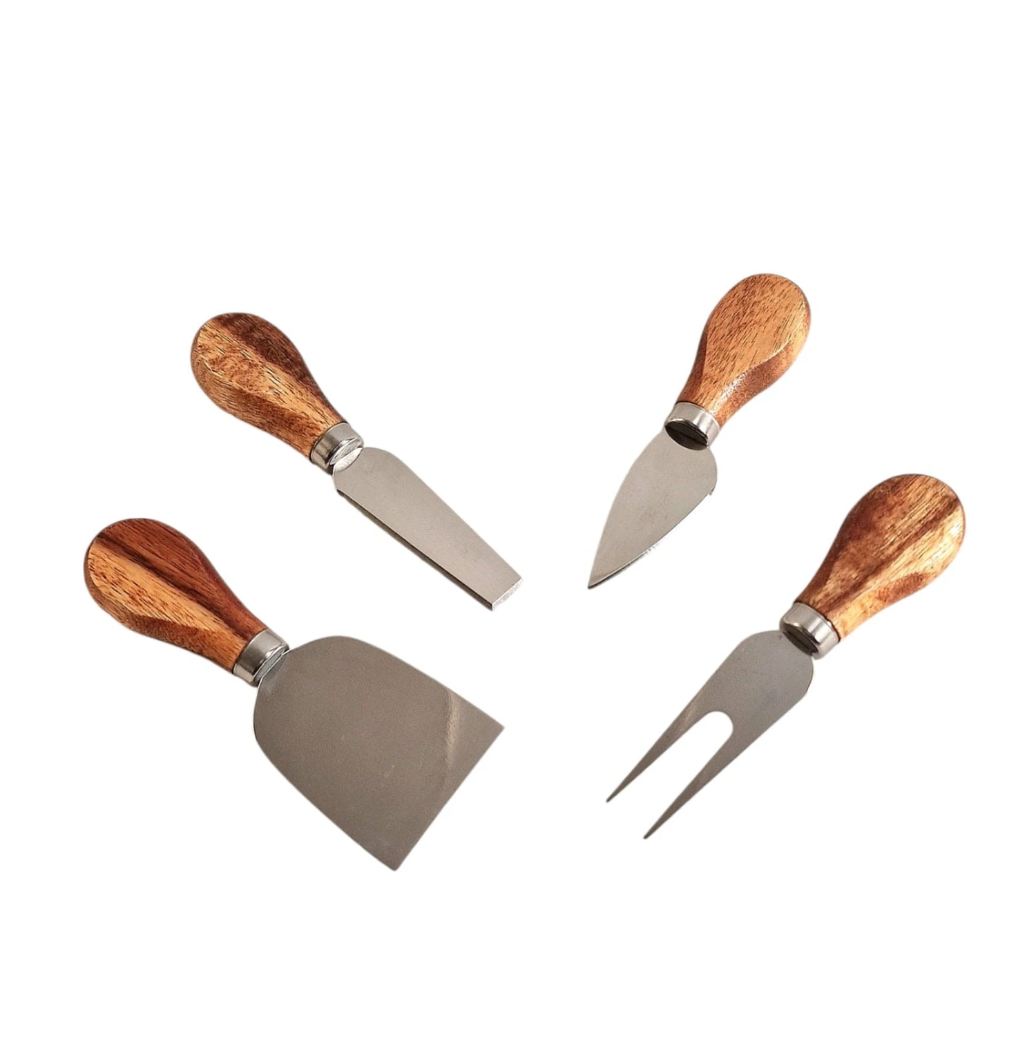 Set Of 4 Acacia Wood Cheese Knifes 4 Set Of 4 Acacia Wood Cheese Knifes - Image 2