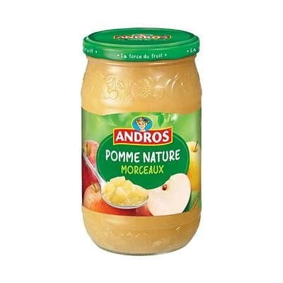 Andros Dessert Plain Apple With Pieces 750g 3 Andros Dessert Plain Apple With Pieces 750g