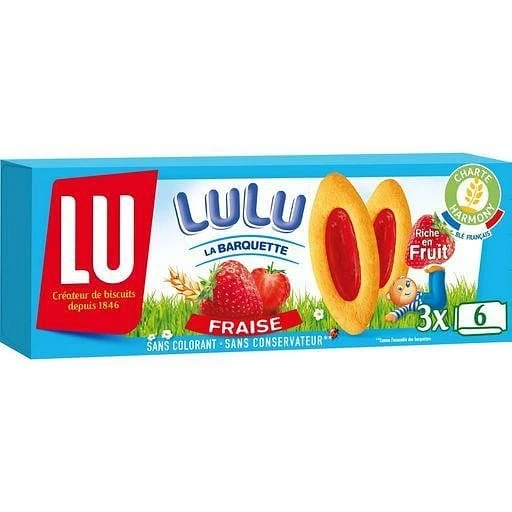 LU Lulu Strawberry Boats 120g 3 LU Lulu Strawberry Boats 120g