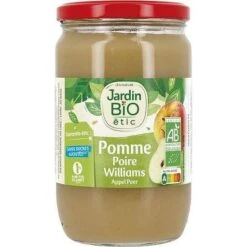Jardin Bio Apple Pear Williams Dessert With No Added Sugar 680g