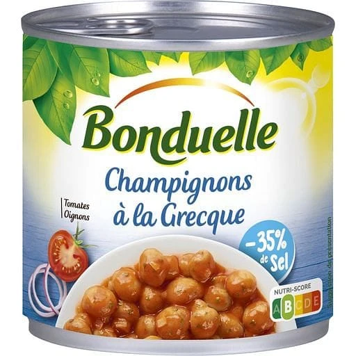BONDUELLE Greek Mushrooms 400g 3 BONDUELLE Greek Mushrooms 400g