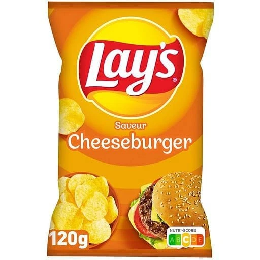 Lay's Cheeseburger Flavor Chips 120g 3 Lay's Cheeseburger Flavor Chips 120g