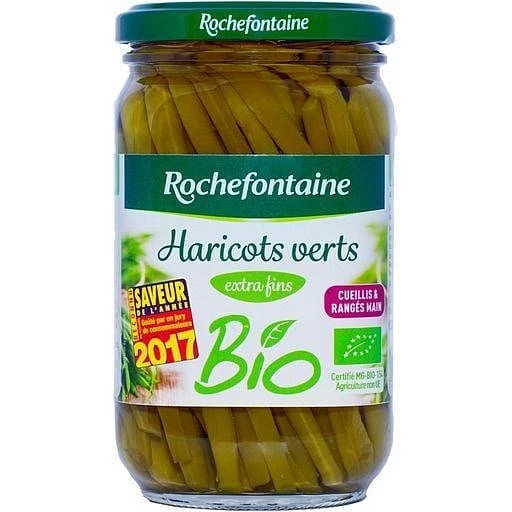 ROCHEFONTAINE Extra Fine Organic Green Beans 180g 3 ROCHEFONTAINE Extra Fine Organic Green Beans 180g