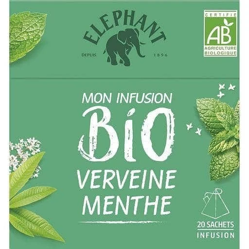 Elephant Organic Verbena Mint Infusion 30g 3 Elephant Organic Verbena Mint Infusion 30g