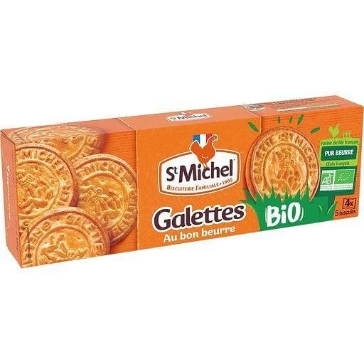 St Michel Organic Pure Butter Galettes Freshness Packs 4x5 Biscuits 130g 3 St Michel Organic Pure Butter Galettes Freshness Packs 4x5 Biscuits 130g