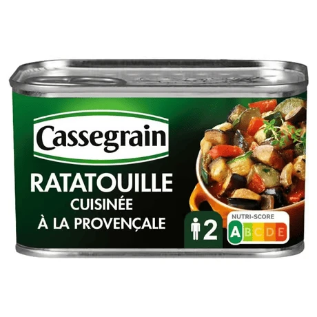 Cassegrain Ratatouille Cooked Provençal Style With Extra Virgin Olive Oil 2% - 380g 3 Cassegrain Ratatouille Cooked Provençal Style With Extra Virgin Olive Oil 2% - 380g