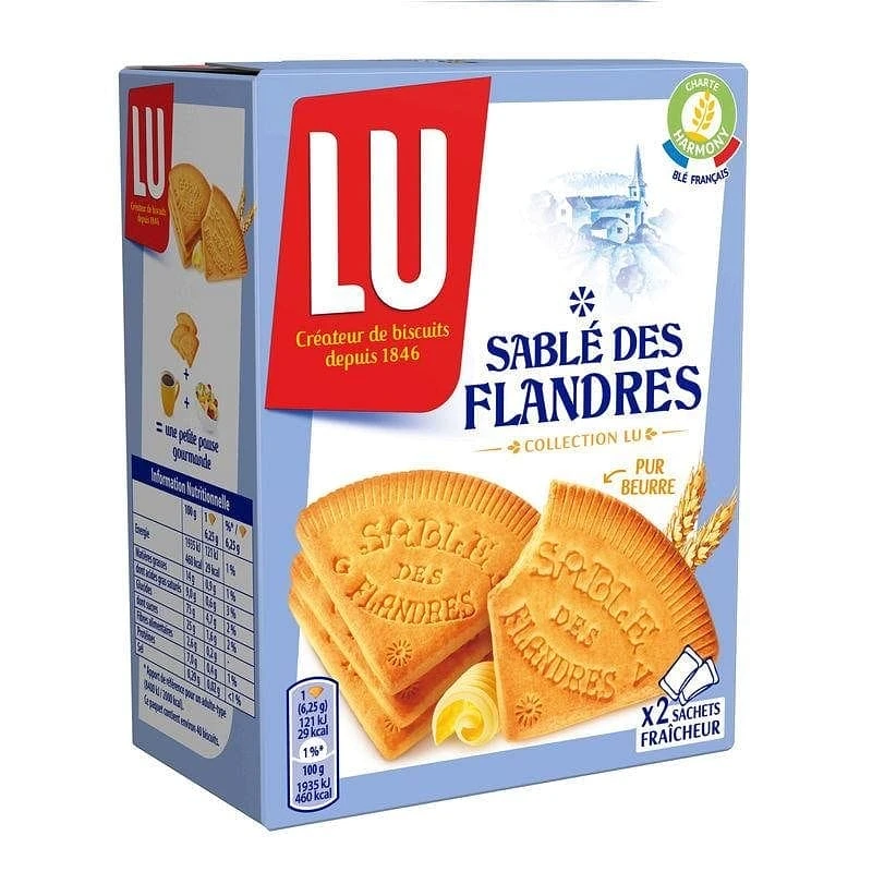 Lu Pure Butter Shortbread Biscuits From Flanders 250g 3 Lu Pure Butter Shortbread Biscuits From Flanders 250g