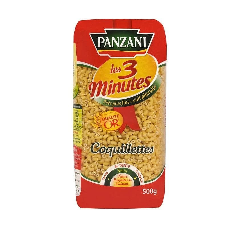 Panzani Quick-Cooking Elbow Pasta 3min 500g 3 Panzani Quick-Cooking Elbow Pasta 3min 500g